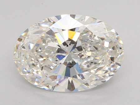 3.07 Carat Oval Cut Lab-Created Diamond Hot on Sale