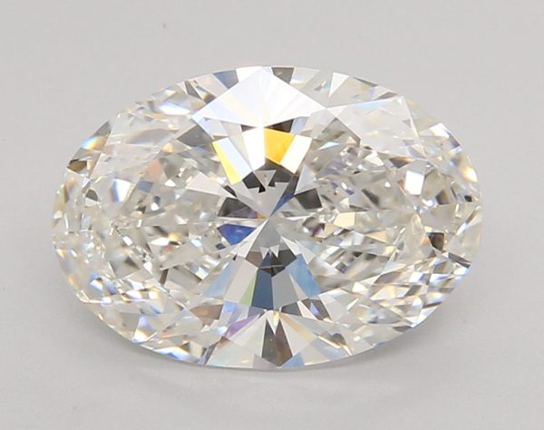 3.07 Carat Oval Cut Lab-Created Diamond Hot on Sale