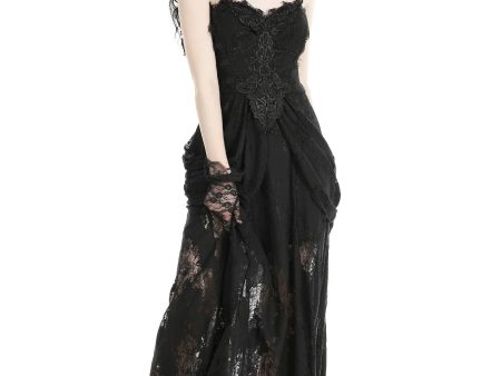 Dark In Love - Gothic Elegant Lace Black - Dress For Cheap