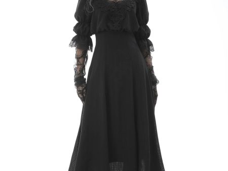 Dark in Love - Gothic Cutout Sexy Lace Angel Wings Bust - Dress Online