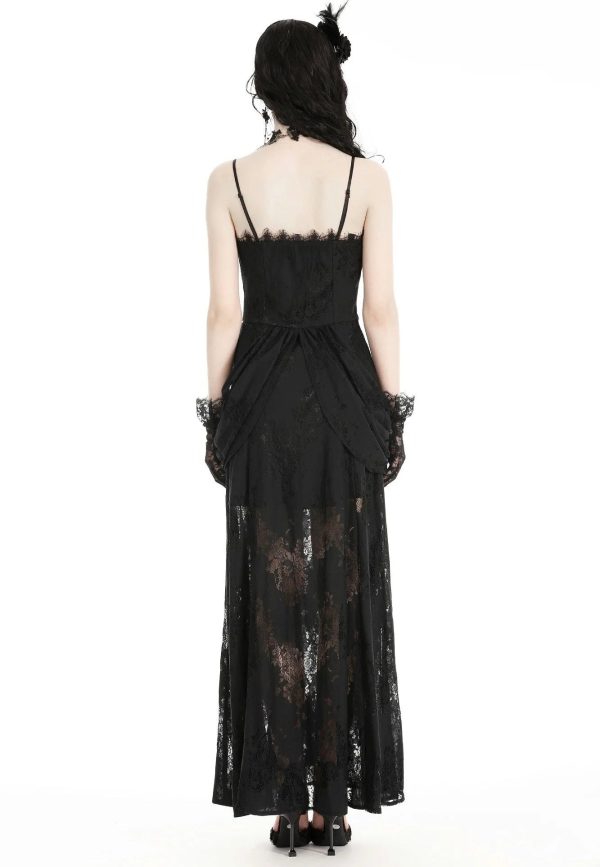 Dark In Love - Gothic Elegant Lace Black - Dress For Cheap