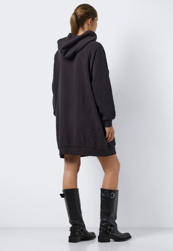 Noisy May - Lega Destroyed Hoodie Obsidian - Dress Online Hot Sale