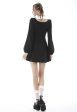 Dark In Love - Gothic Lolita Black White Super Bowknot Black - Dress Cheap