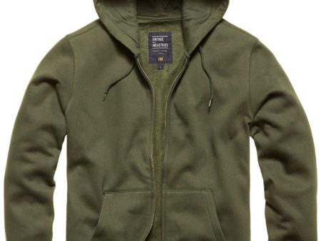 Vintage Industries - Redstone Hooded Bright Olive - Zipper Online