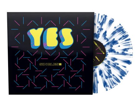 Yes - Yessingles 2 Ltd. White w  Blue - Splattered Vinyl For Sale