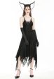 Dark In Love - Gothic Ghostly Mysterious Black - Dress For Cheap