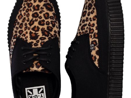 T.U.K. - Pointed Creeper Tan Leopard Vamp - Girl Shoes Online Sale