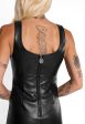 Mary Wyatt - Halle Faux Leather Corset Black - Dress Sale