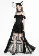 Dark In Love - Gothic Noble Romantic Lace Hi Low Black - Dress Hot on Sale