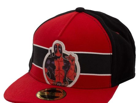 Deadpool - Stripe Comic Badge - Cap Cheap