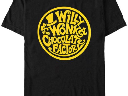 Willy Wonka & The Chocolate Factory - Round Logo - T-Shirt Hot on Sale