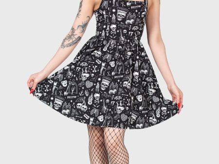 Killstar - Flipped Mini Black - Dress on Sale