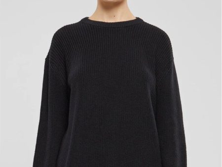 Urban Classics - Ladies Rib Knit Black - Pullover Cheap