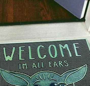 The Mandalorian - Welcome I m All Ears Rubber - Doormat Online