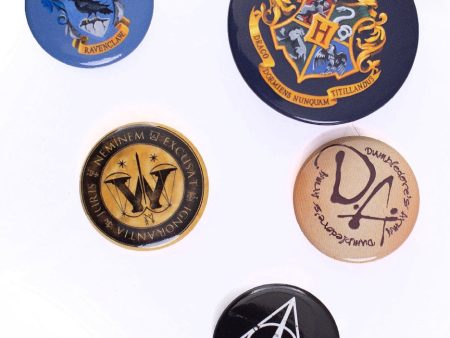 Harry Potter - Hogwarts Pack Of 5 - Button Set Supply