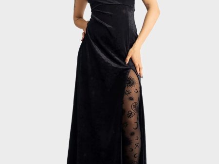 Killstar - Coma Star Maxi Black - Dress Cheap