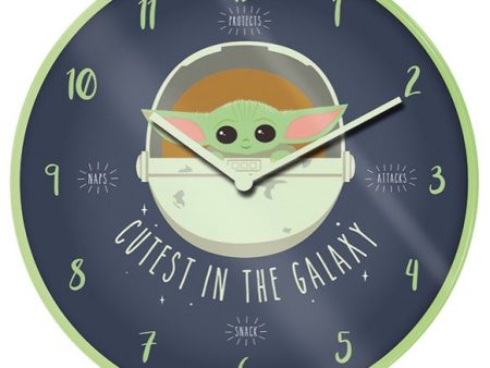 The Mandalorian - Cutest In The Galaxy - Clock Hot on Sale