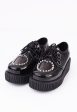 DemoniaCult - Creeper 108 Pointed Studs Black - Girl Shoes Online