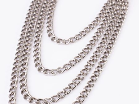 Bullet69 - 4 Row Metal W 2 Large Rings - Jeans Chain on Sale