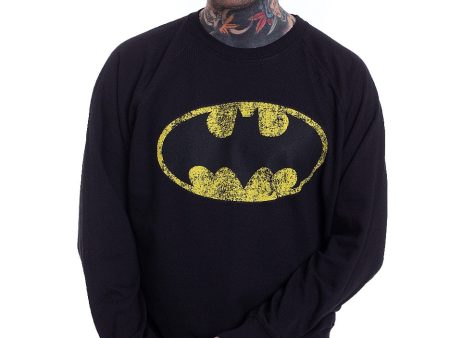 Batman - Distressed Logo - Sweater Sale