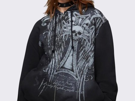 Minga London - Devil Wings Oversized - Zipper Online now