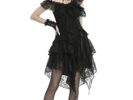 Dark in Love - Gothic Ghost Irreqular Frilly - Dress Sale