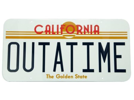 Back To The Future - OUTATIME - Metal Plate Discount