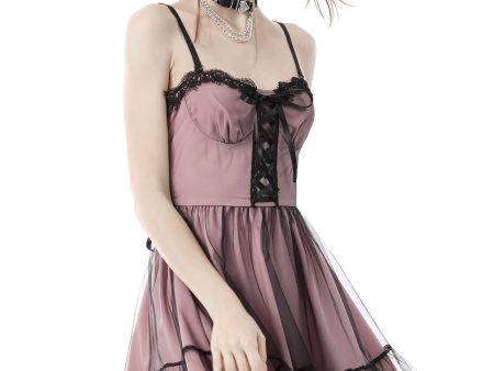 Dark In Love - Cool Mesh Pink - Dress For Discount