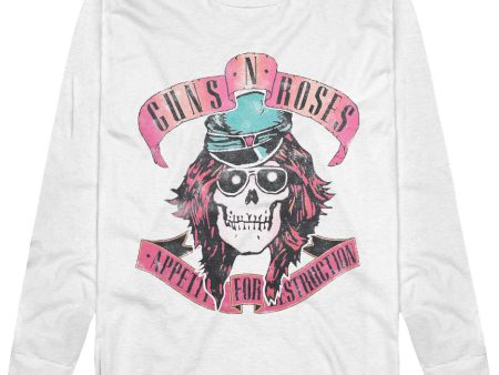 Guns N  Roses - Axl Skull White - Sweater Fashion