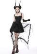 Dark in Love - Gothic Doll Cold Waist Swallowtail Halter - Dress Cheap